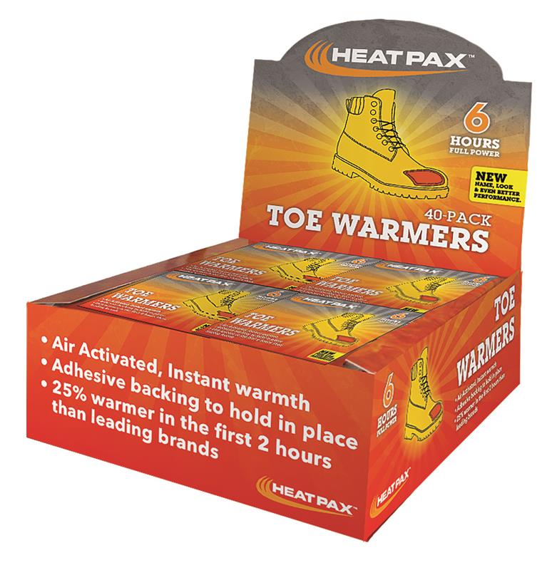 HEAT PAX TOE WARMERS 5 PAIR PER PACK - Heat Pax